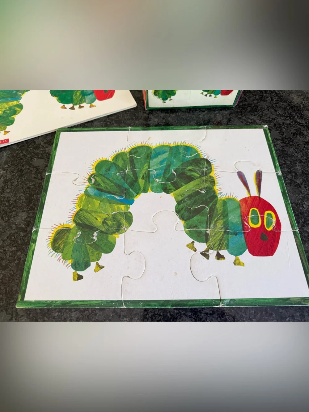 The Very Hungry Caterpillar Two-in-One 9-Piece Puzzle & Paperback Book Preschool